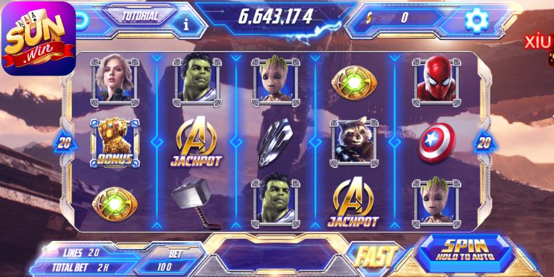 Avengers Sunwin - Ý Nghĩa Biểu Tượng Vạn Năng Trên Trục 2 Vận hành chế độ quay tự động trong avengers Sunwin