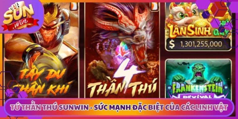 Tứ Thần Thú Sunwin - Sức Mạnh Đặc Biệt Của Các Linh Vật